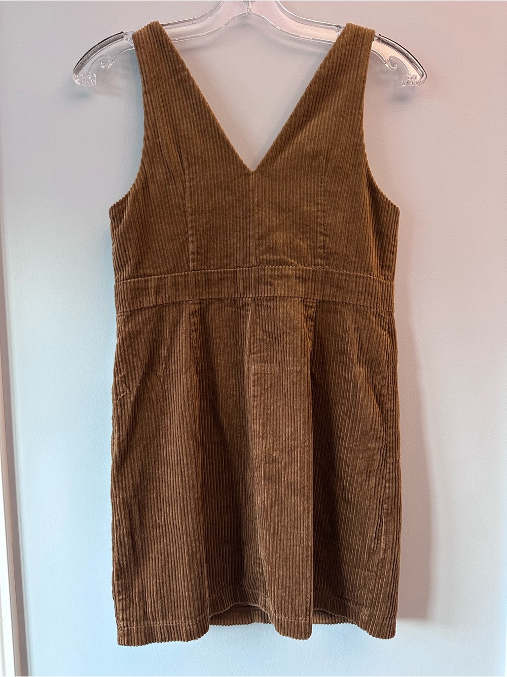 Ricki's Brown/Tobacco Corduroy Button-Front Pinafore Dress S - Picture 6 of 8